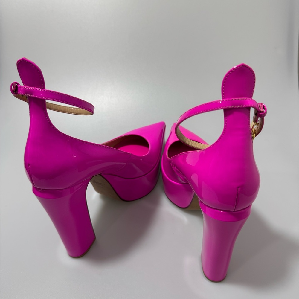 Valentino Garavani Pink Tan-Go Platform Heels Women’s Size EU 39/US 9 - Picture 6 of 10